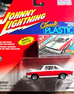 MOC Johnny Lightning Classic Plastic  1969 Super Stock SC/Rambler Red & White - Picture 1 of 3