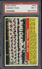 1956 Topps #251 Yankees Team Card PSA 7 Near Mint