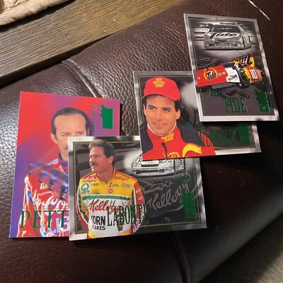 1995 Press Pass VIP Each 1 of 380 Emerald Proof Labonte Petty Tide McLaughlin - Image 1 of 2