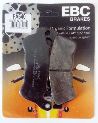 Pastillas de freno de disco delanteras orgánicas EBC se adaptan a HARLEY DAVIDSON XL883 (2014 a 2022) Foto 1 de 3