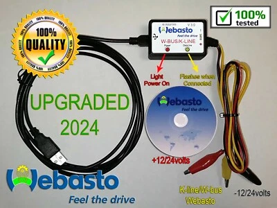 WEBASTO v2.16 v3.4 INTERFACCIA USB RISCALDATORE DIAGNOSTICO Thermo Test E P Z C V EVO