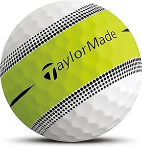 TaylorMade Tour Response Green Stripe Practice Golf Balls, AAA Quality - Picture 1 of 7