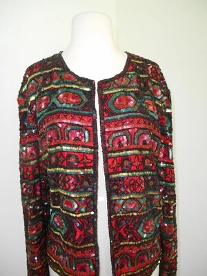 VIN. PAPELL BOUTIQUE EVENING JACKET, FORMAL, THEATRE, OPERA, WEDDING , XL BEAUTY - Image 1 of 4