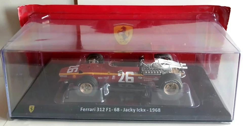 Die cast 1/24 Modellino Auto - Ferrari 312 F1 - 68 - Jacky Ickx 1968 n°39 - Immagine 1 di 1