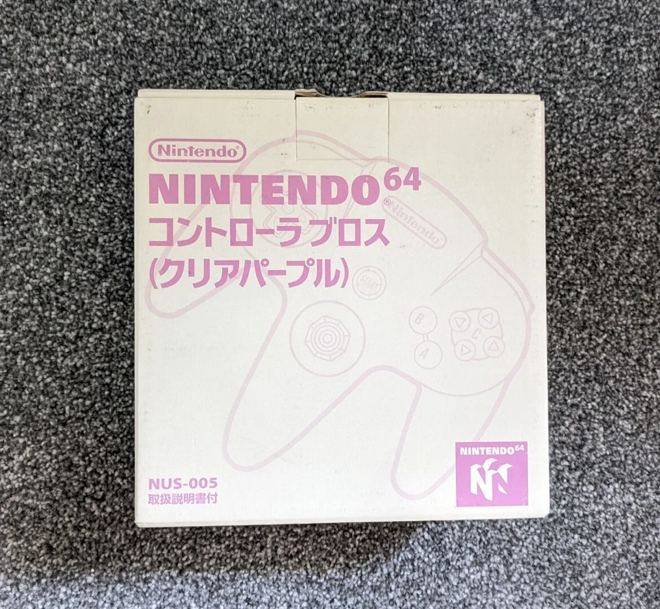 Rare NEW Atomic Purple Clear Nintendo 64 Controller  - Image 1 of 1