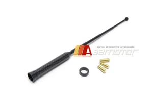 Kit de antena de techo retráctil de fibra de carbono seco NEGRO se adapta a Mitsubishi EVO 7 8 9 10 - Imagen 1 de 4