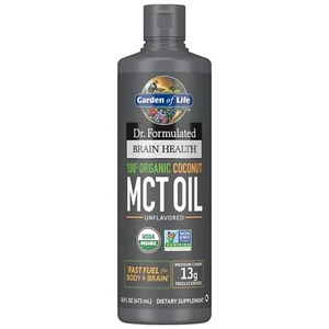 	Garden of Life Dr. Formulated Brain Health 100% Organic Coconut MCT Oil 16 f... - Picture 1 of 8