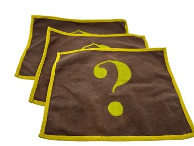 The Curiosity Shoppe Target Question Mark ? Brown & Green Placemats Set of 3 - Image 1 of 4