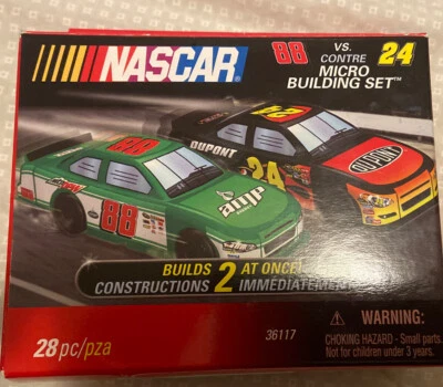 NASCAR K’NEX Micro Building Set DALE EARNHARDT JR 88 VS JEFF GORDON 24 Open Box - Image 1 of 4