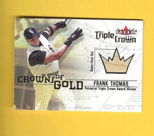 FRANK THOMAS  2001 Fleer TRIPLE CROWNS OF GOLD BAT RELIC  WHITE SOX