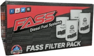 FASS Fuel Filter & Water Seprator Pack Combo Of 4 | (2) XWS-3002 | (2) PF-3001 - Foto 1 di 4