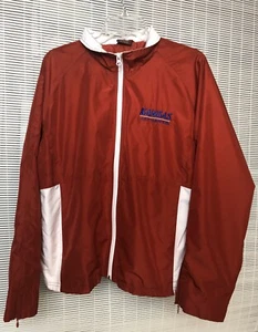 Kansas Jayhawks Red Windbreaker Jacket Women’s Size XL Full Zipper - Picture 1 of 9
