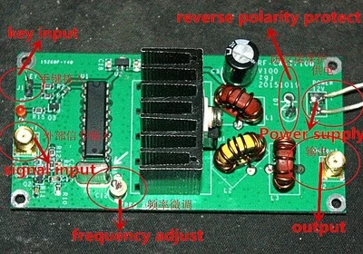 Kits de transmisor telegráfico QRP 10W radio HF SW CW ensamblados amplificador de potencia HF Foto 1 de 4