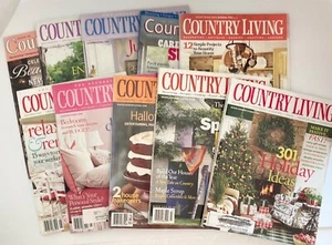 Country Living Magazine Lot 10 Issues Mixed Years - Imagen 1 de 7