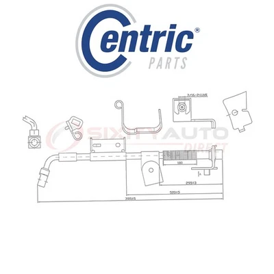 Centric Brake Hydraulic Hose for 2001-2006 Chevrolet Silverado 2500 HD 6.0L jw Foto 1 de 4