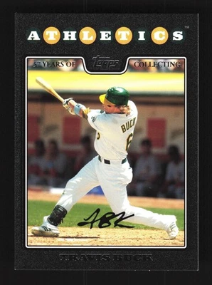 Travis Buck Oakland Athletics Topps 2008 Black #519 SN /57 - Image 1 of 2