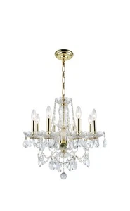 Elegant Lighting V7838D20/RC Princeton 8 Light 20"W Crystal - Chrome - Picture 1 of 3
