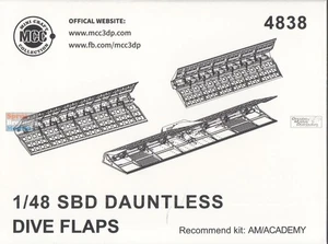 MCC48038 1:48 Mini Craft Collection SBD Dauntless Dive Flaps (ACA kit) - Picture 1 of 4
