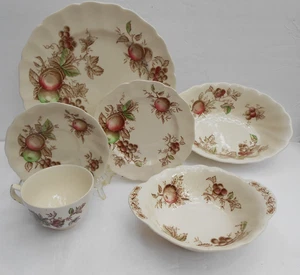 27 pc Johnson Bros England Harvest Time Dinner bread saucers plates cups bowls - Picture 1 of 3