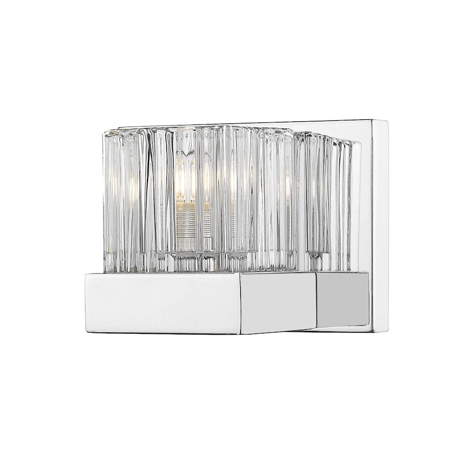 Aplique de 1 luz Z-Lite Fallon, LED, cromado/acanalado transparente/esmerilado - 468-1S-CH-LED Foto 1 de 1