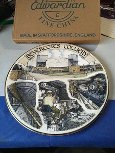Bevercotes Colliery, Edwardian Fine China Plate. Miners. Boxed 18 - Picture 1 of 9