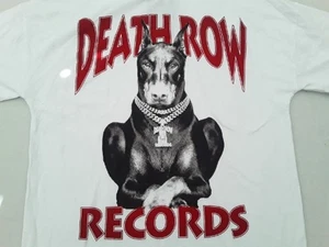 Death Row Records Herren Medium T-Shirt Dobermann Hund Grafik Logo Tee Neu mit Etikett - Bild 1 von 12