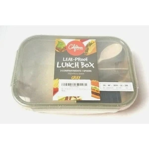 Bento Lunch Box 38oz Leak Proof 3 Comp Spoon California Home Goods - Picture 1 of 3