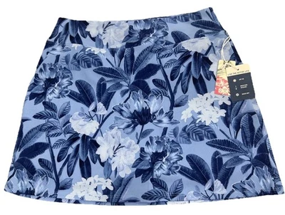 Saia curta golfe ativa Tommy Bahama XS azul floral bolsos tropicais NOVA - Imagem 1 de 4