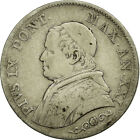 [#251604] Monnaie, États Italiens, Papal States, Pius Ix, Lira, 1866, Roma, Tb+,