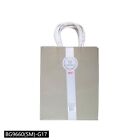 12 Gray Small Kraft Paper Party Shopping Gift Bags with Handles Retail - 8x5x3.5
