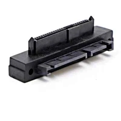 SAS to SATA 22-pin Male Converter SFF-8482 HDD Right Angle L Adapter Connector - Image 1 of 4