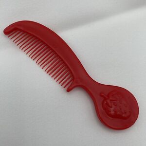 Strawberry Shortcake Doll VintagebHair Comb Red Embossed Accessory