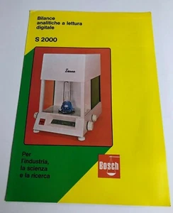 Scheda tecnica Bilance analitiche a lettura digitale S 2000 Bosch - Imagen 1 de 2