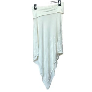 Skirt XL Asymmetrical Cream With Sequins Party Date Night Holidays - Picture 1 of 7