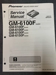 Manual de servicio Pioneer GM-6100F y GM-6150F [original con esquemas, piezas, etc] - Imagen 1 de 5
