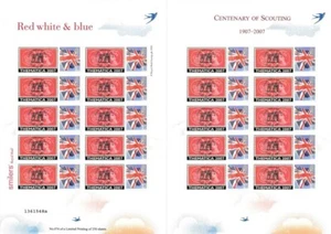 TS-160 2007 Scouting Centenary #1 Themed Smilers Sheet - Picture 1 of 1