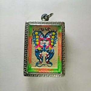 Rare Genuine King of Butterfly Kruba Krissana Ganesha Takrut Gem Thai Amulet - Picture 1 of 11