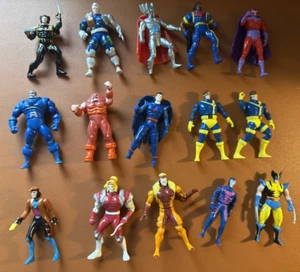 15 Lot: X-Men Steel Mutants Toy Biz Marvel Heavy Metal Heroes Die Cast Figures - Picture 1 of 8