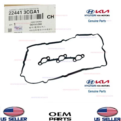 Genuine OEM Valve Cover Gasket Right 3.3L 3.8L Genesis Hyundai Kia 22441-3CGA1 - Image 1 of 2