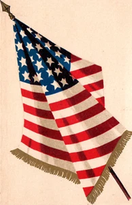 WWI American Flag Postcard  - Picture 1 of 3