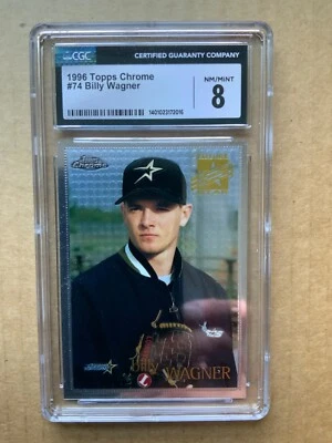 1996 Topps Chrome #74 BILLY WAGNER Just Graded CGC 8 NM/Mint - Image 1 of 2