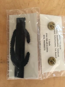Vietnam Ära Pin, Abzeichen Qualifikation, Kampf Infanterie Mann, 2er Set 1969, NOS - Bild 1 von 1