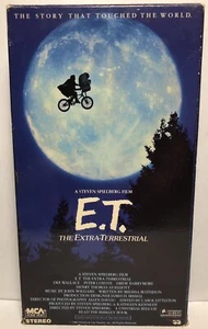Vintage E.T. The Extra-Terrestrial VHS Cassette Video Tape 1988 MCA Black Green - Picture 1 of 12