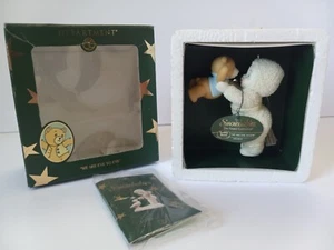 DEPT 56 Schneebabys WE SEE EYE TO EYE Ornament 100th Anniversary Teddybär Box - Bild 1 von 8