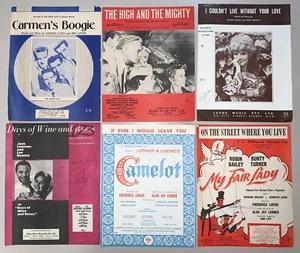 Piano SHEET MUSIC Australian prints 1950s -1960s set of 6 - Picture 1 of 1