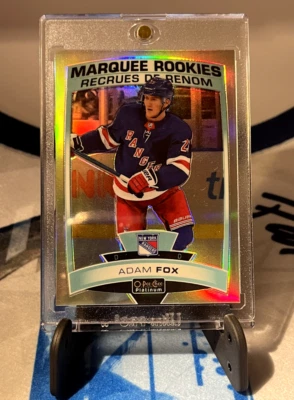 Adam Fox Rookie Card RAINBOW VARIANT 2019-20 OPC Platinum Marquee Rookie RC - Image 1 of 2