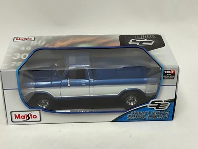 1/18 Maisto Edizione Speciale Ford F-150 Camion Del 1979 In Blu E Bianco - Immagine 1 di 4