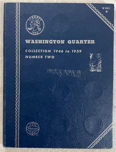 Whitman Coin Book Album Washington Head Quarter 1946-1959 Partially Filled - Picture 1 of 2
