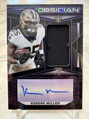 2023 Panini Obsidian Kendre Miller 75/75! Rookie Auto Patch! Saints - Image 1 of 2