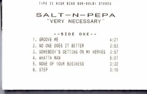 Salt N Pepa Very Necessary PROMO ADVANCE DEMO Cassette Tape Album Hiphop Rap - Imagen 1 de 2